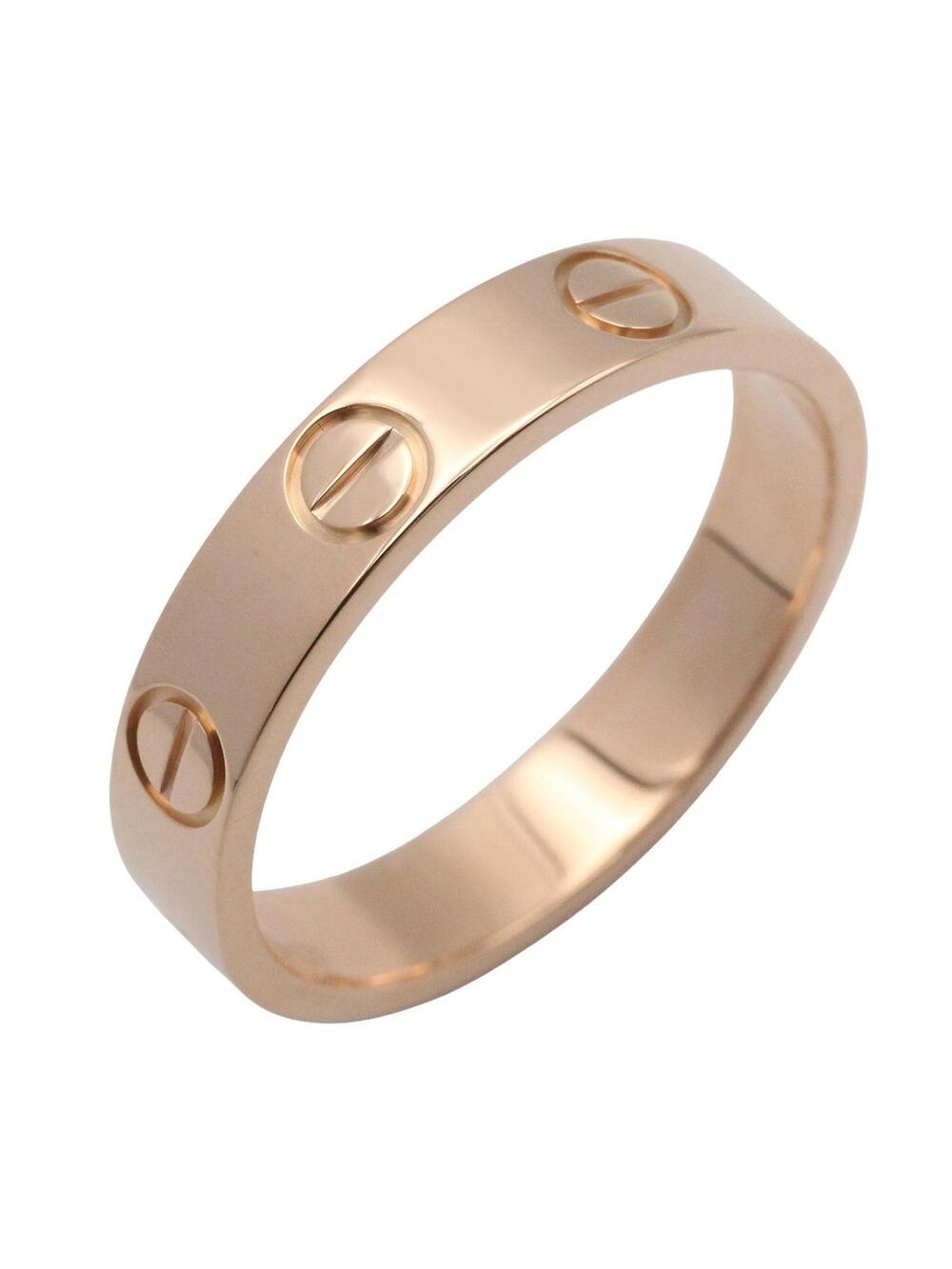 Cartier Mini Love Ring 18Kpg Pink Rose #280955C13B